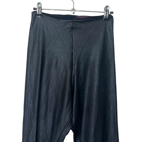 Commando Faux Leather Leggings High Rise Stretch Pull On Black Women’s M - Picture 3 of 9